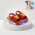 Kids Pokémon LED Light-Up Slides – Cartoon Pikachu Summer Slippers for Boys & Girls