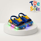 Kids Pokémon LED Light-Up Slides – Cartoon Pikachu Summer Slippers for Boys & Girls