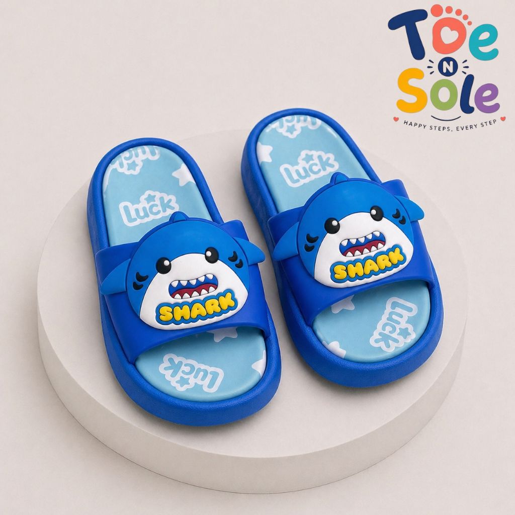 Kids Clown Fish Cartoon Slides – Soft Comfort Summer Slippers for Boys & Girls