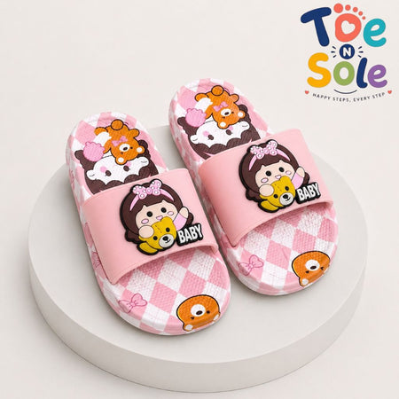 Kids Cartoon Adventure Slides – Cute Character Summer Slippers