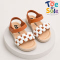 Girls Daisy Flower Comfort Sandals – Stylish Summer Kids Footwear