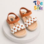 Girls Daisy Flower Comfort Sandals – Stylish Summer Kids Footwear