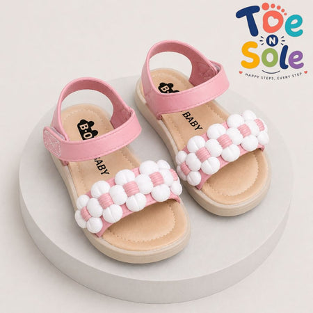 Girls Daisy Flower Comfort Sandals – Stylish Summer Kids Footwear