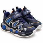 Kids Sneakers – Premium Black & Red Performance Shoes with Luxury Comfort & Signature Sport Design
