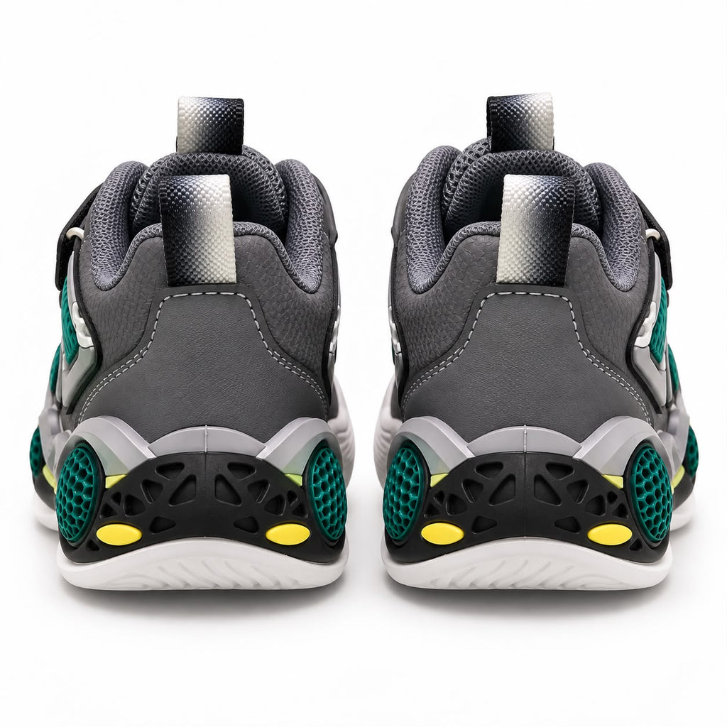Kids Sneakers – Premium Black & Red Performance Shoes with Luxury Comfort & Signature Sport Design