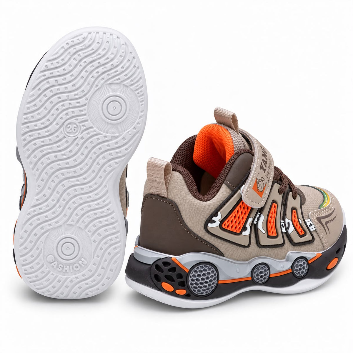 Kids Sneakers – Premium Black & Red Performance Shoes with Luxury Comfort & Signature Sport Design