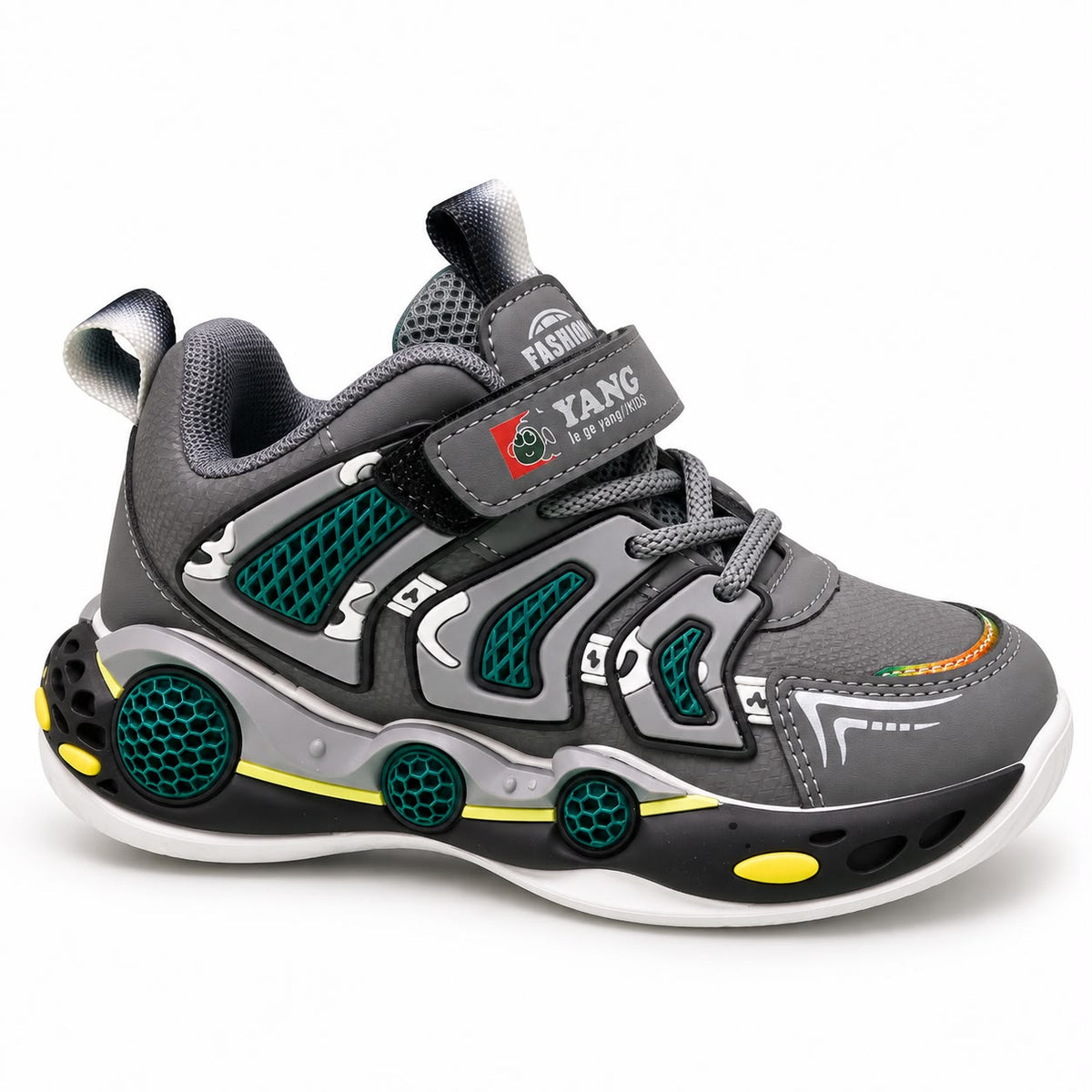 Kids Sneakers – Premium Black & Red Performance Shoes with Luxury Comfort & Signature Sport Design