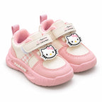 Royal Blossom Tricolor Girls’ Casual Sneakers – Maroon, Pink & Purple