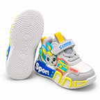 Premium Kids Sporty Comfort Sneakers – Cartoon Character Design with Adjustable Strap & Cushioned Sole