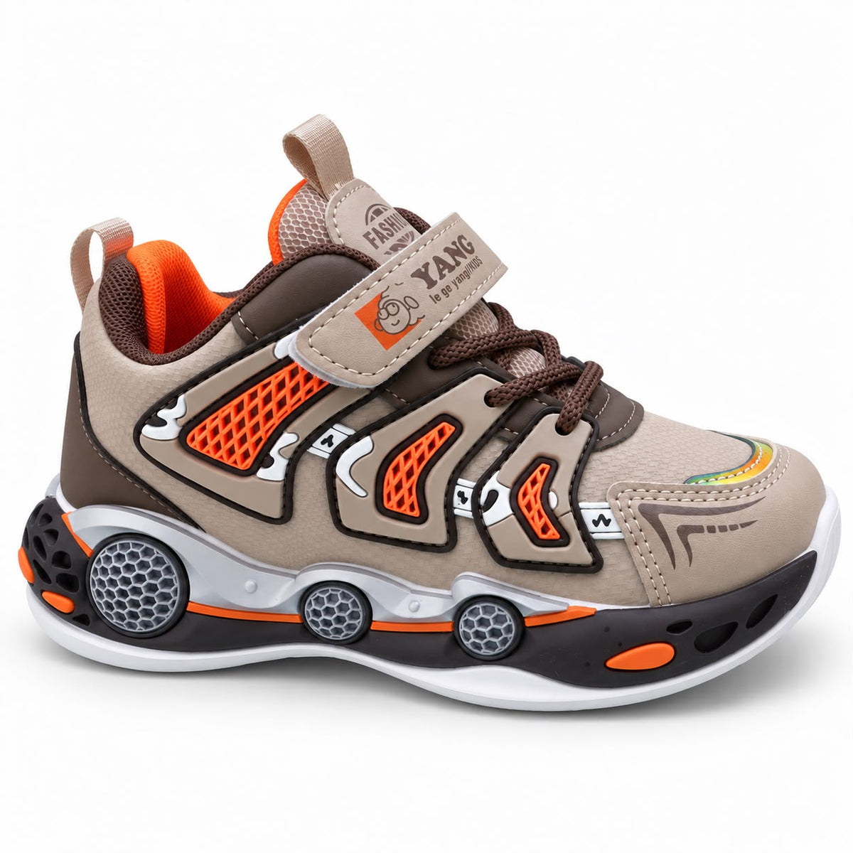 Kids Sneakers – Premium Black & Red Performance Shoes with Luxury Comfort & Signature Sport Design