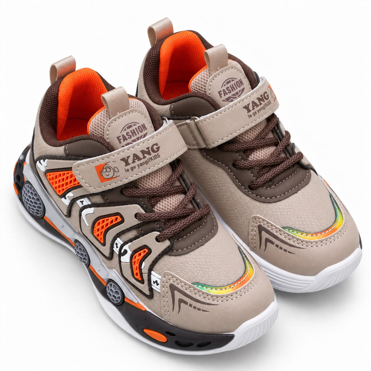 Kids Sneakers – Premium Black & Red Performance Shoes with Luxury Comfort & Signature Sport Design